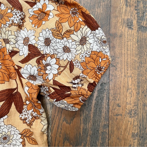 J. Crew V-back Linen Shirtdress in Zinnia Floral - Picture 4 of 12